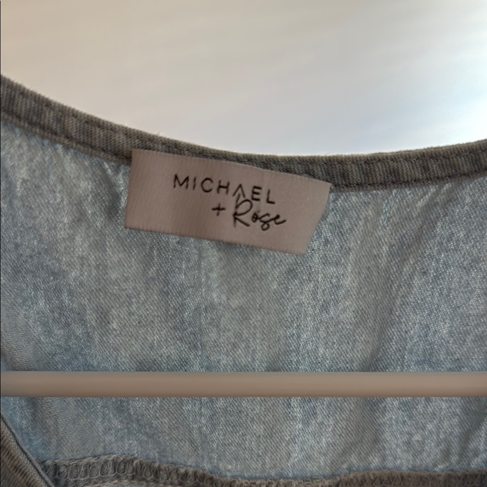 Chic Light Blue Button-Up Romper - image 4